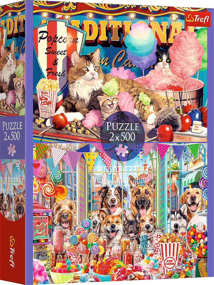 TREFL Puzzle Chlupatí přátelé 2x500 dílků