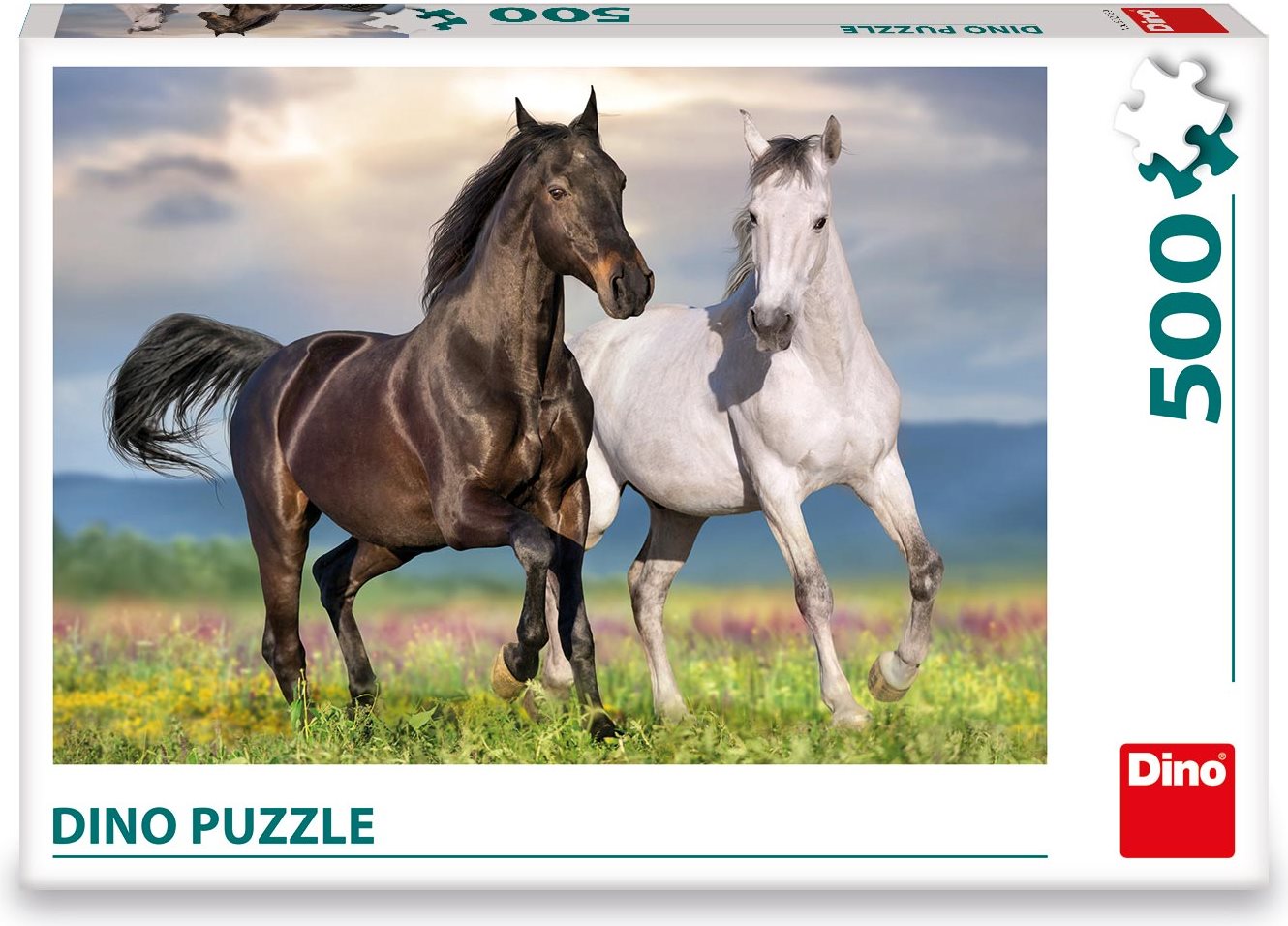 DINO Puzzle Zamilovaní koně 500 dílků