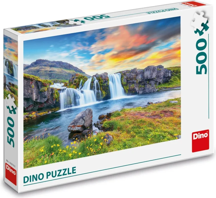 DINO Puzzle Islandský vodopád 500 dílků