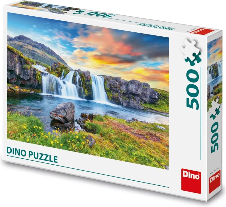 DINO Puzzle Islandský vodopád 500 dílků