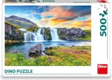DINO Puzzle Islandský vodopád 500 dílků