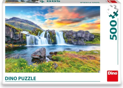 Puzzle Islandský vodopád 500 dílků