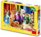 DINO Puzzle Barevná koťátka XL 300 dílků