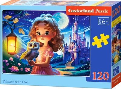 Puzzle Princezna a sova 120 dílků