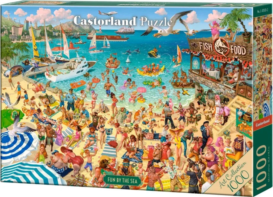 CASTORLAND Puzzle Art Collection: Zábava u moře 1000 dílků