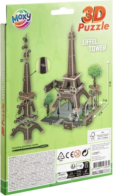 Moxy 3D puzzle Eiffelova věž 28 dílků
