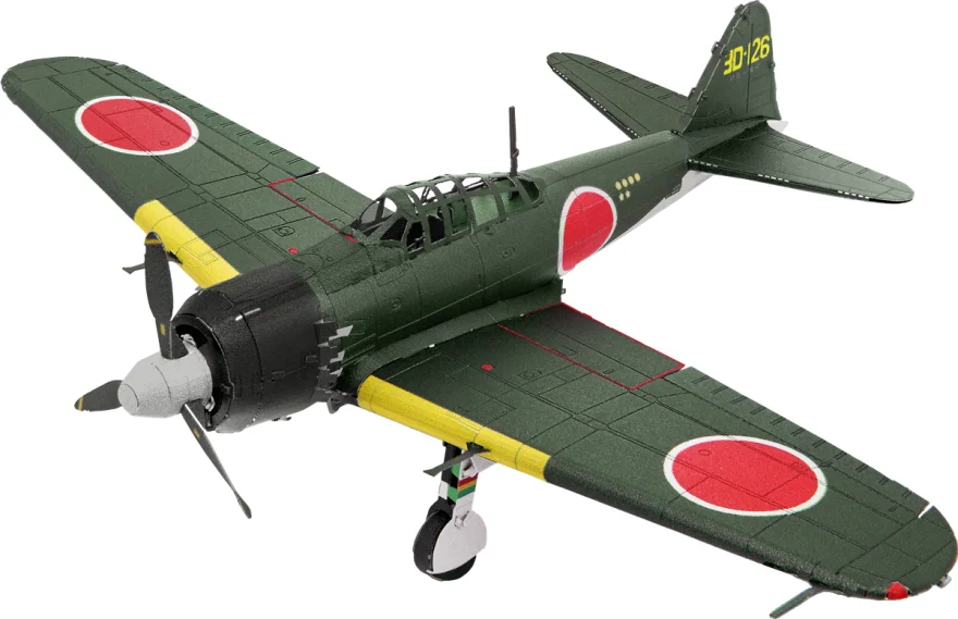 METAL EARTH 3D puzzle Mitsubishi Zero (barevný)