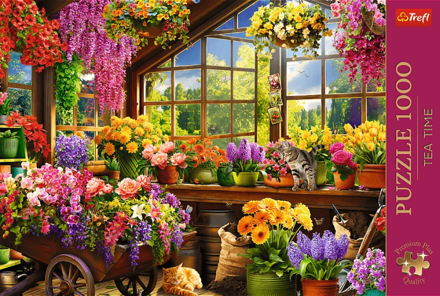 TREFL Puzzle Premium Plus Tea Time: Jarní přípravy 1000 dílků