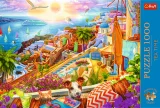 TREFL Puzzle Premium Plus Tea Time: Návštěva Santorini 1000 dílků