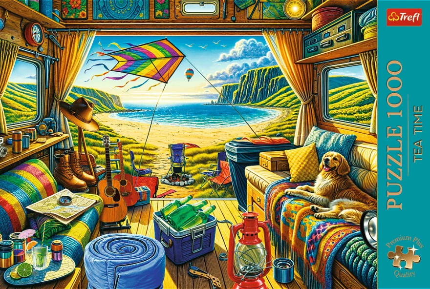 Trefl Puzzle Premium Plus Tea Time: Cestování karavanem 1000 dílků