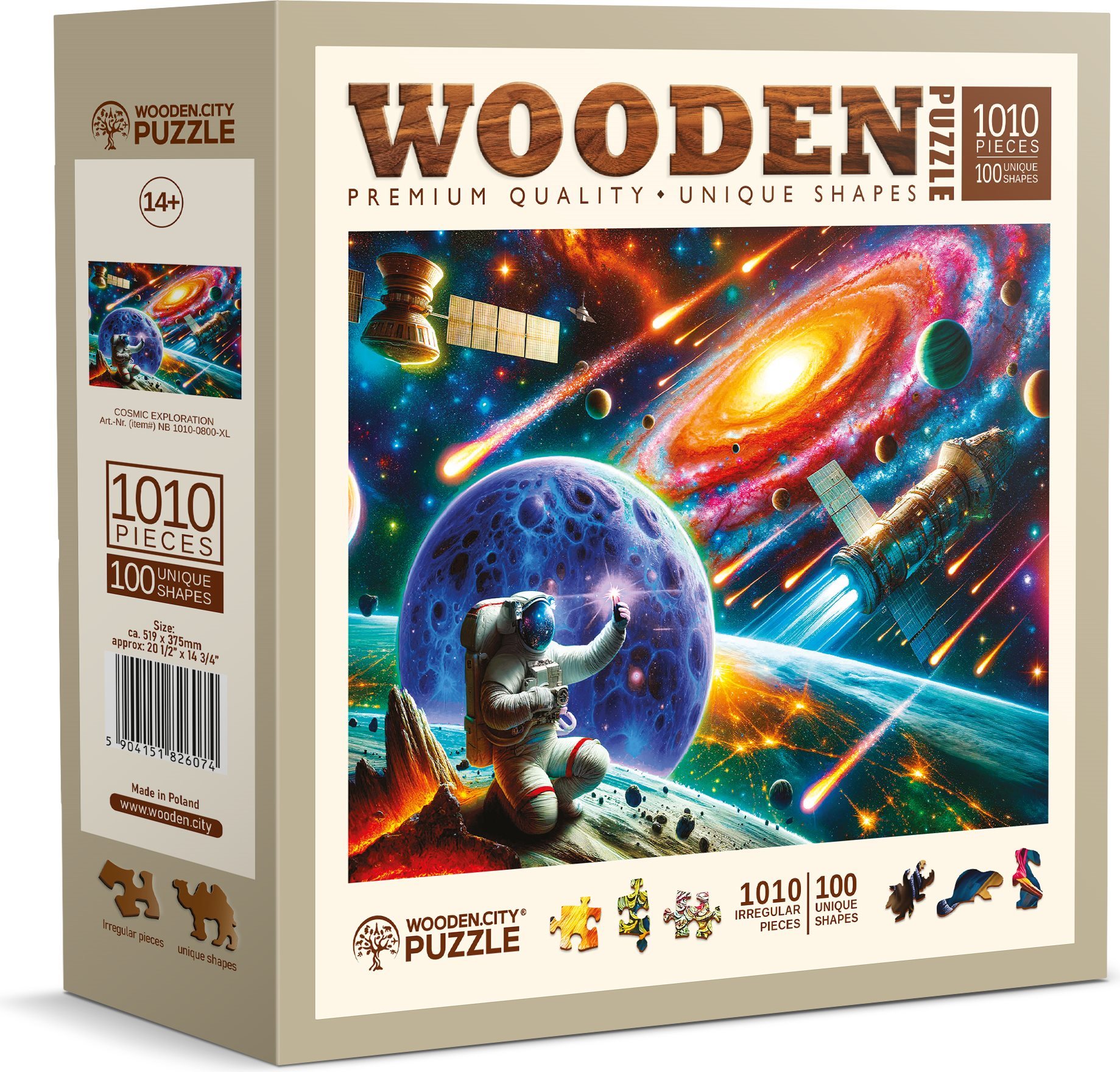 Dřevěné puzzle WOODEN CITY 1010 dílků Objevování vesmíru