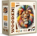 Dřevěné puzzle WOODEN CITY 250 dílků Vyšívaný král lev