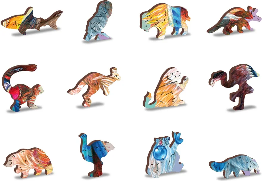 Dřevěné puzzle WOODEN CITY 250 dílků Mystická liška