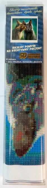 NORIMPEX Diamantové malování Kočičí láska 40x30cm