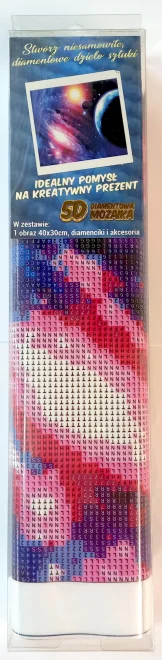 NORIMPEX Diamantové malování Galaxie 40x30cm