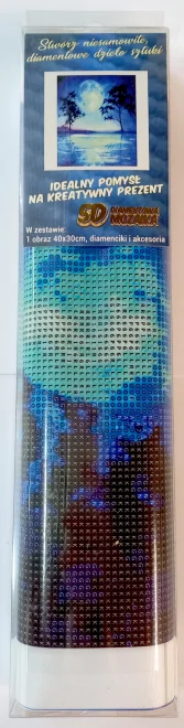NORIMPEX Diamantové malování Modrý úplněk 40x30cm