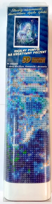 NORIMPEX Diamantové malování Jednorožci v lese 40x30cm
