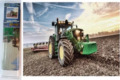 Diamantové malování Zelený traktor 40x30cm