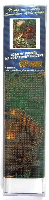 NORIMPEX Diamantové malování Rybářská chata 40x30cm