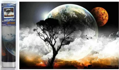 Diamantové malování Mezi světy 40x30cm