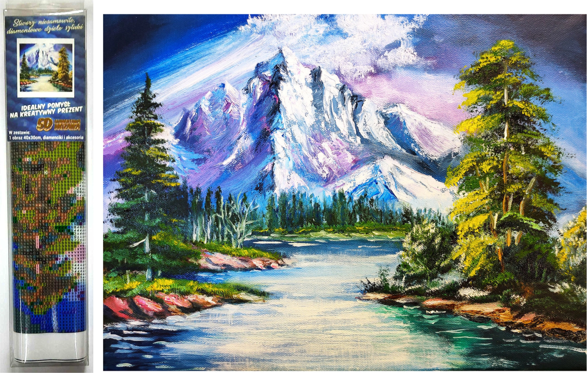 NORIMPEX Diamantové malování Hory 40x30cm
