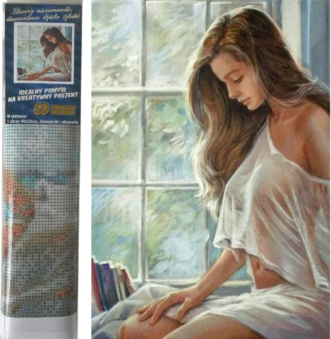 NORIMPEX Diamantové malování Dívčí snění 40x30cm