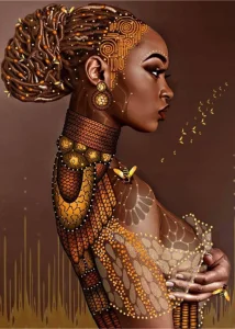 Diamantové malování Včelí královna 40x30cm