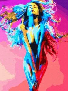 Diamantové malování Vášeň v barvách 40x30cm