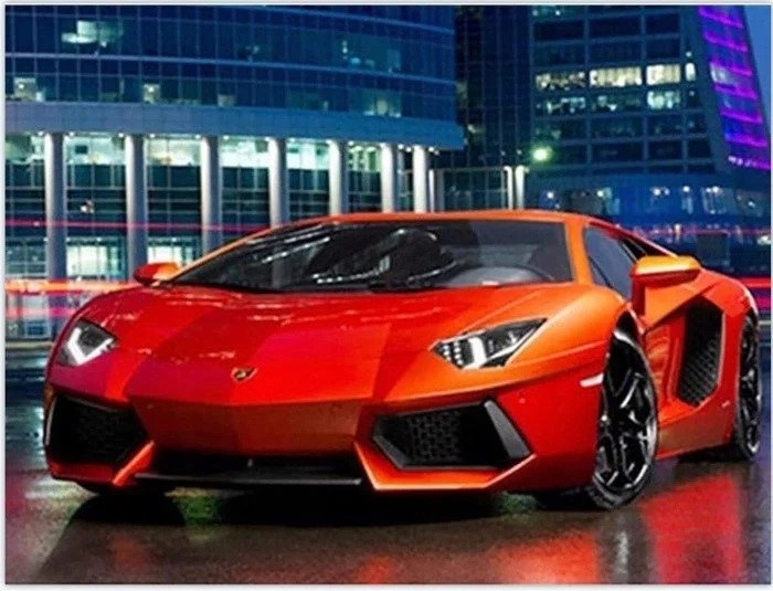 NORIMPEX Diamantové malování Ferrari ve městě 40x30cm