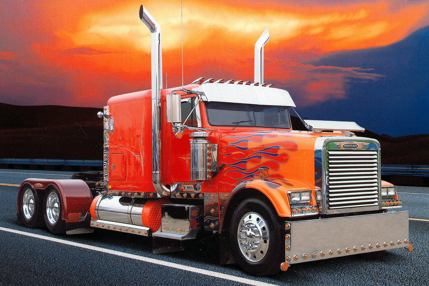 NORIMPEX Diamantové malování Freightliner Classic 40x30cm