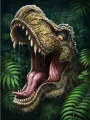 NORIMPEX Diamantové malování Dinosauří řev 40x30cm