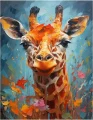 NORIMPEX Diamantové malování Malovaná žirafa 40x30cm