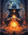 NORIMPEX Diamantové malování Rituál ohně 40x30cm