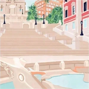 Diamantové malování Schody 40x30cm