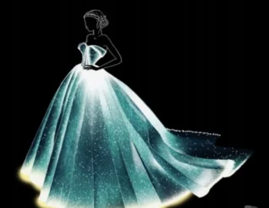 Diamantové malování Zářivé šaty 40x30cm