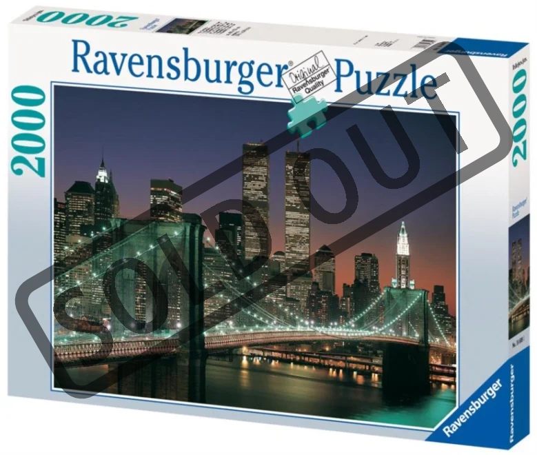 RAVENSBURGER Puzzle Brooklynský most a Manhattan 2000 dílků
