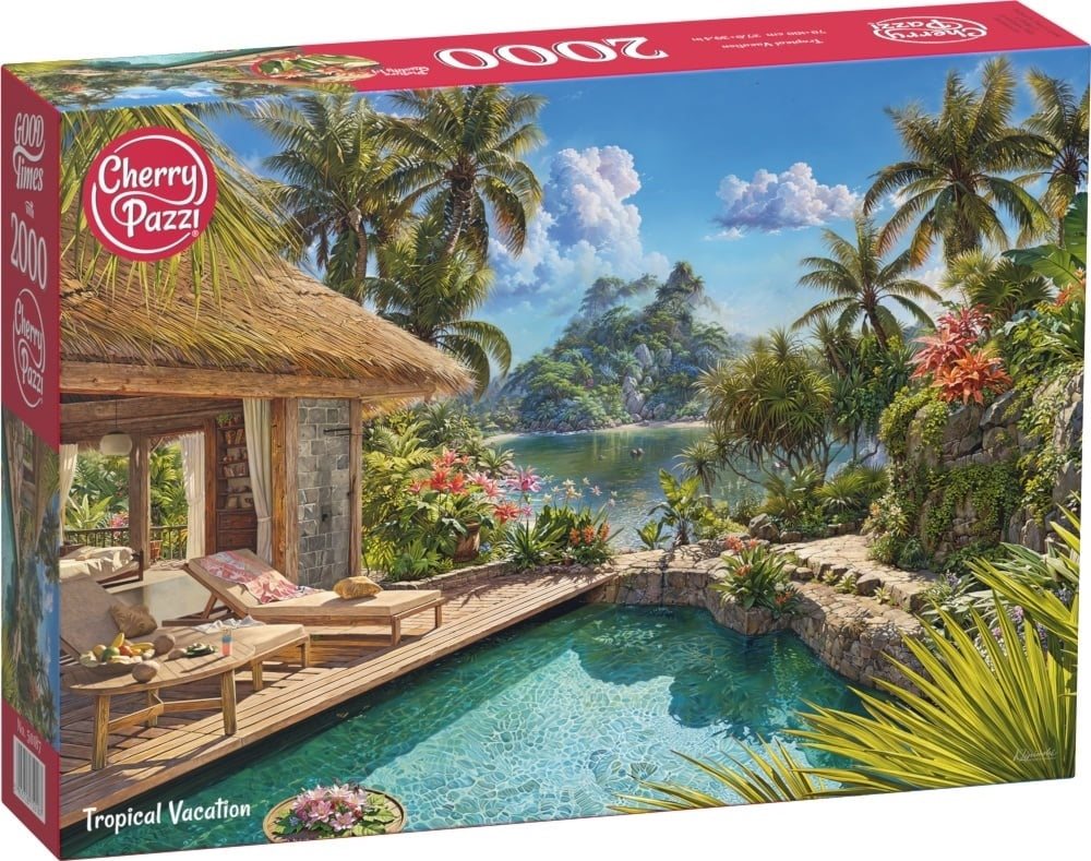 Puzzle Cherry Pazzi 2000 dílků Prázdniny v tropech