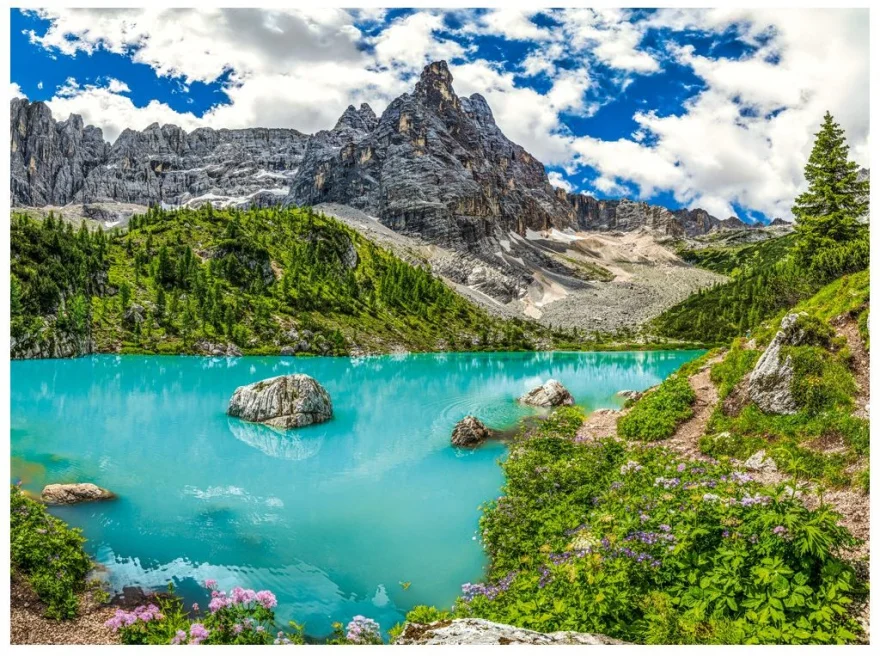 CASTORLAND Puzzle Jezero Sorapis, Alpy, Itálie 2000 dílků