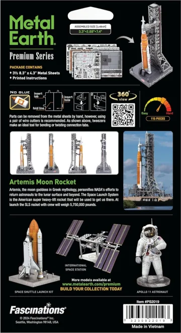 METAL EARTH 3D puzzle Premium Series: Raketoplán Artemis