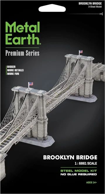 METAL EARTH 3D puzzle Premium Series: Brooklynský most, New York