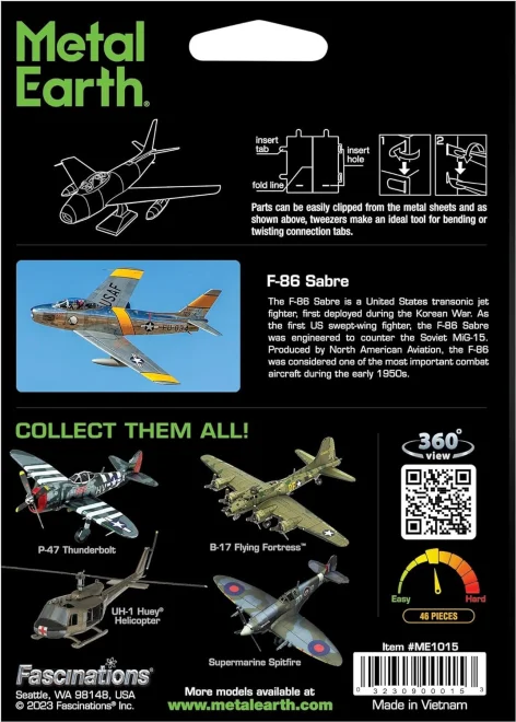 METAL EARTH 3D puzzle F-86 Sabre (1:72)