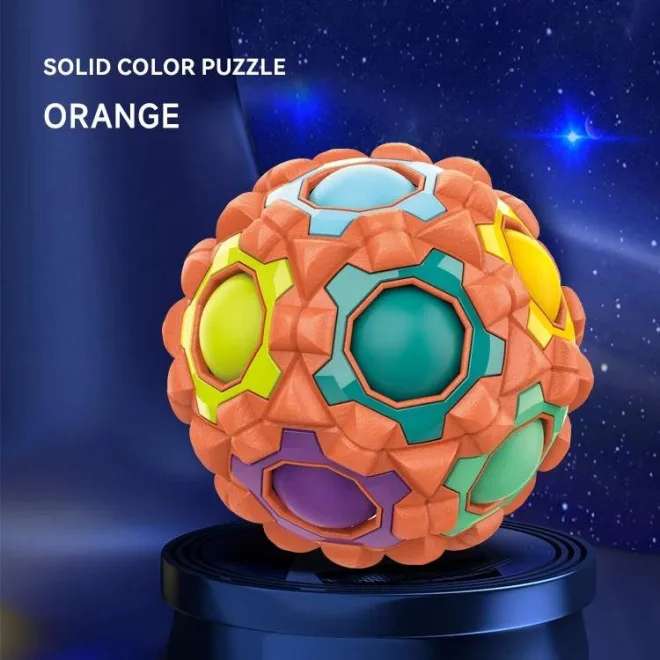 NORIMPEX Hlavolam Massage Rainbow Ball oranžový
