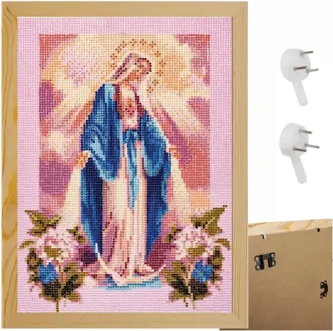 Malatec  Dřevěný rámeček na diamantové malování 35x25cm