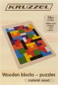 KRUZZEL Dřevěné puzzle Tetris
