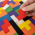KRUZZEL Dřevěné puzzle Tetris