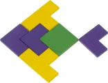 KRUZZEL Dřevěné puzzle Tetris