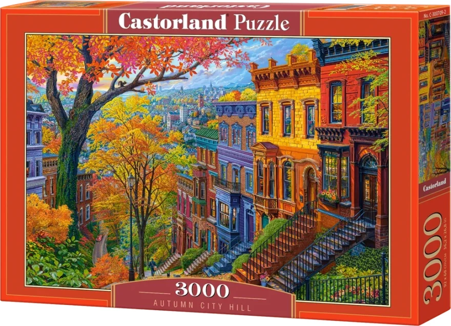 CASTORLAND Puzzle Podzim ve městě 3000 dílků