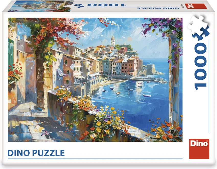 DINO Puzzle Středomořské městečko 1000 dílků