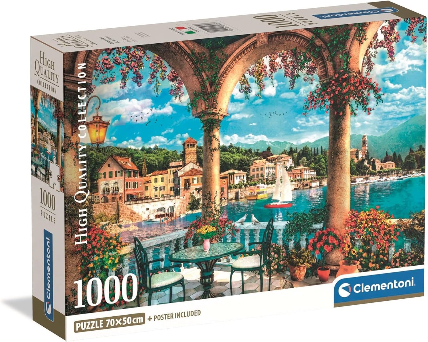 Puzzle Clementoni 1000 dílků Pohled z balkonu na Komské jezero