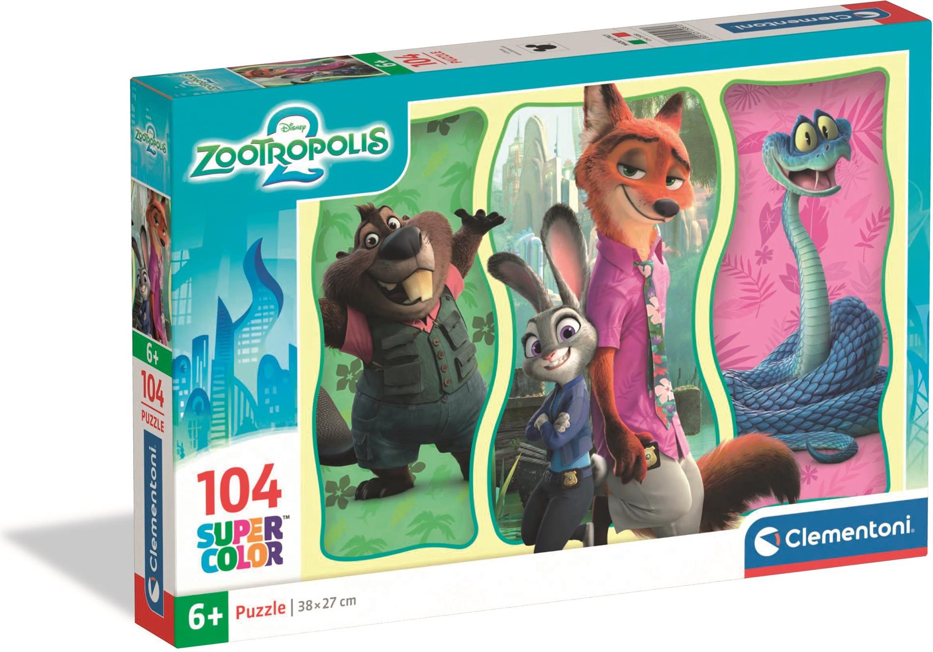 Puzzle Zootropolis 104 dílků CLEMENTONI